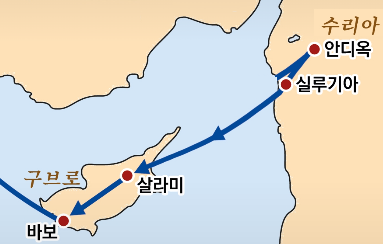 바울의 1차 전도여행1